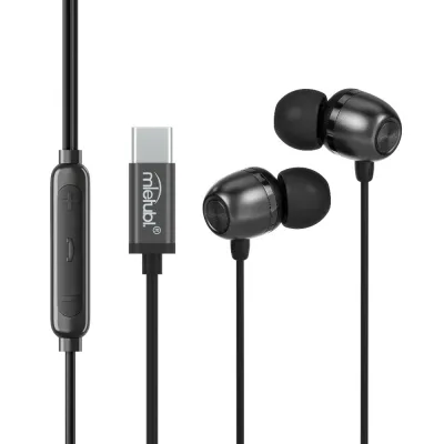 Fones de ouvido com controle de fio intra-auricular USB-C