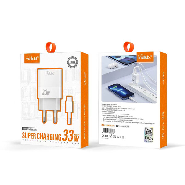 Carregador de celular GaN de porta dupla 30W