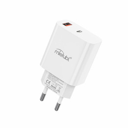 Carregador de parede USB+Tipo-C PD20W