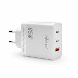 Porta tripla USB-C e USB-A GaN Charger 65W
