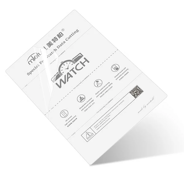 Folha de protetor de tela transparente HD para smartwatch